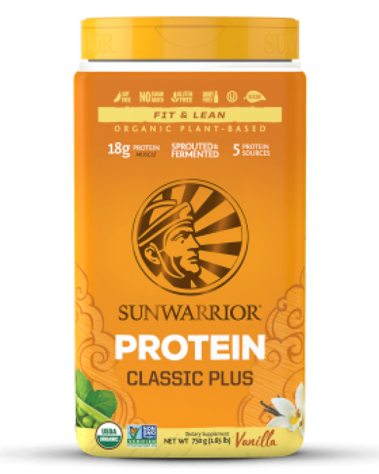 Sunwarrior - Classic Plus Organic Vegan Plant Protein 750g